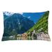 East Urban Home Landscape Indoor/Outdoor Lumbar Pillow Cover Polyester | 16 H x 26 W x 0.1 D in | Wayfair D0D1EE97061742C0880F44E36266D61C