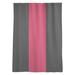 East Urban Home New Jersey College Stripes Sheer Rod Pocket Single Curtain Panel Sateen in Red/Black | 53 H in | Wayfair