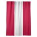 East Urban Home New Jersey College Stripes Room Darkening Rod Pocket Single Curtain Panel Sateen in Red | 53 H in | Wayfair