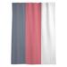 East Urban Home Mississippi Rebellion Window Striped Sheer Rod Pocket Single Curtain Panel Sateen in Red/Green/Blue | 84 H in | Wayfair