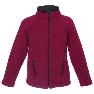 Reiff - Kid's Wollfleecejacke Colori - Merinojacke Gr 98/104 lila/rot