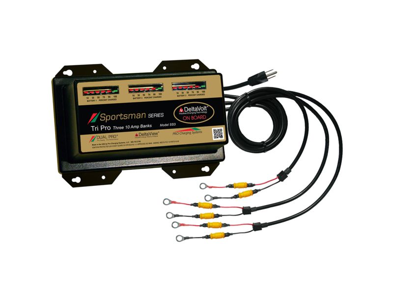 Dual Pro Sportsman Series Battery Charger - 30A - 3-10A-Banks - 12V-36V SS3
