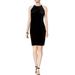 Nine West Dresses | Nine West Black Velvet Halter Neck Party Dress | Color: Black | Size: 4