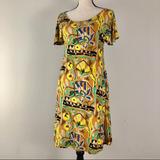 Anthropologie Dresses | Anthropologie Vanessa Virginia Print Mina Dress | Color: Orange/Yellow | Size: S