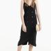 J. Crew Dresses | Jcrew Strappy Double-Breasted Dress Japanese Cupro | Color: Black | Size: 14