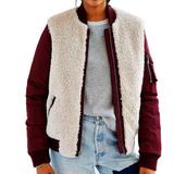 Levi's Jackets & Coats | Levi’s Sherpa Red Bomber Jacket | Color: Red/Tan | Size: L