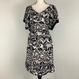 Anthropologie Dresses | Anthropologie Postmark Sonata Floral Tie Dress | Color: Black/Cream | Size: L