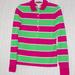 Lilly Pulitzer Sweaters | Lilly Pulitzer Cotton Pink Green Long Sleeve Polo | Color: Green/Pink | Size: Xs