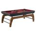 Hall of Games Edgewood 7' Pool Table w/ Playing Accessories Solid + Manufactured Wood in Brown/Red | 32 H x 84 W in | Wayfair BL084Y19003