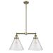 Innovations Lighting Bruno Marashlian X-Large Cone 21 Inch 2 Light Mini Chandelier - 209-AB-G44-L