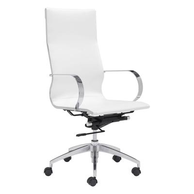 Zuo Glider High Back Office Chair - White