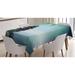 East Urban Home Ambesonne Spa Tablecloth, Tower Stone & Hibiscus w/ Bamboo On The Water Blurry Background | 52 D in | Wayfair