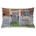 East Urban Home Primitive Country Indoor/Outdoor Throw Pillow Cover Polyester | 16 H x 26 W x 0.1 D in | Wayfair E480841969A74583B32010EFAB2C2A6F