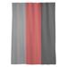 East Urban Home Ohio Football Nut Window Striped Sheer Rod Pocket Single Curtain Panel Sateen in Red/Gray/Black | 84 H in | Wayfair