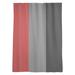 East Urban Home Ohio Football Nut Window Striped Sheer Rod Pocket Single Curtain Panel Sateen in Red/Gray/Black | 84 H in | Wayfair