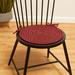 August Grove® Bar Harbor Indoor Outdoor Chair Pad in Red/Brown | 0.5 H x 15 W x 15 D in | Wayfair 09B0B9C1922B407092390D38F1DCD257