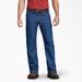 Dickies Men's Relaxed Fit Carpenter Jeans - Stonewashed Indigo Blue Size 36 30 (DP805)