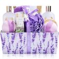 Spa Luxetique Spa Gift Set, 12pcs Lavender Bath Set, Gift Hampers for Women, Bath Gift Set with Body Lotion, Shower Gel, Pamper Sets for Women Gifts, Relaxation Gifts for Her, Mothers Day Gifts