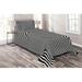 East Urban Home Microfiber Modern & Contemporary Coverlet/Bedspread Set Microfiber in Black/White | Twin Bedspread + 1 Sham | Wayfair