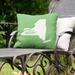 East Urban Home Sweet Indoor/Outdoor Throw Pillow Polyester/Polyfill blend in Green | 16 H x 16 W x 3 D in | Wayfair