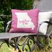 East Urban Home Indoor/Outdoor Throw Pillow Polyester/Polyfill blend in Pink | 20 H x 20 W x 3 D in | Wayfair 1011F4E6455C400BAC6282AEA8646292