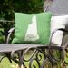 East Urban Home Sweet Indoor/Outdoor Throw Pillow Polyester/Polyfill blend in Green | 16 H x 16 W x 3 D in | Wayfair