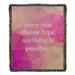 East Urban Home Faux Gemstone Choose Hope Quote Cotton Woven Blanket Cotton in Pink | 60 W in | Wayfair 1F43E8AD8F9D4196A0AAD72D1134EB13