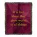 East Urban Home Faux Gemstone Love Inspirational Quote Cotton Woven Blanket Cotton in Indigo | 60 W in | Wayfair F4E2B0945B514566BB7ED6A2E34B2DC8