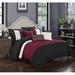 Winston Porter Binghampton 8 Piece Twin Comforter Set Polyester/Polyfill/Microfiber in Black | Wayfair BCS10001-WR