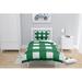 Gracie Oaks Cagle Buffalo Check Comforter Set Polyester/Polyfill/Microfiber/Jersey Knit/T-Shirt Cotton in Green | Wayfair