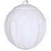 The Holiday Aisle® Flocked Embossed Ball Ornament Plastic in White | 5.5 H x 5.5 W x 5.5 D in | Wayfair C9C2E7E1686C4C5C9EED75704C7667DD