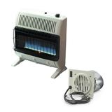 Mr. Heater 30K BTU Natural Gas Blue Flame Vent Free Heater with Vent Free Blower Kit