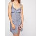 Free People Dresses | Gingham Free People Slip Dress | Color: Blue/White | Size: Xs