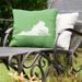 East Urban Home Sweet Indoor/Outdoor Throw Pillow Polyester/Polyfill blend in Green | 16 H x 16 W x 3 D in | Wayfair