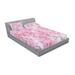 East Urban Home Japanese Sakura Florets Essence Nature Floral Sheet Set Microfiber/Polyester | Full/Double | Wayfair