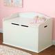 Luebel NEW WHITE WOODEN TOY BOX STORAGE UNIT CHILDRENS KIDS CHEST BOXES BENCH STRONG UK