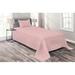 East Urban Home Pink Microfiber Modern & Contemporary Coverlet/Bedspread Set Microfiber in Pink/Yellow | Twin Bedspread + 1 Sham | Wayfair