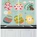 East Urban Home Easter 55" 2 Piece Kitchen Curtain Set Polyester | 39 H x 55 W x 2.5 D in | Wayfair 7FA0D0FE497F4F80B5F2C78EA207C985