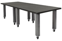 Mobile Industrial Steel Leg Conference Table - 6