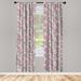 East Urban Home Floral Semi-Sheer Rod Pocket Curtain Panels Polyester | 95 H in | Wayfair BB0E5BC3BC164F5E96D80221AB01A61F