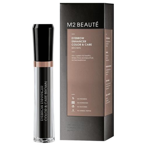 M2 Beauté - Eyebrow Enhancer Color & Care Augenbrauengel 6 ml Braun