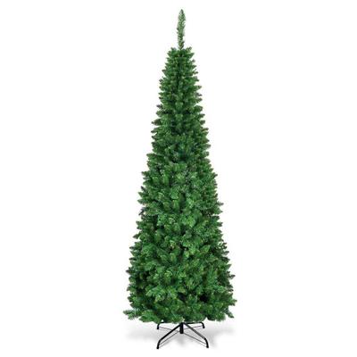 Costway Artificial National Foot Kingswood Fir Pencil Christmas Tree-6.5ft