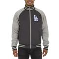 Men's JH Design Gray Los Angeles Dodgers Reversible Track Jacket