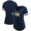 Women's Fanatics Branded Navy/White Utah Jazz Showtime Winning With Pride Notch Neck T-Shirt