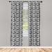 East Urban Home Folk Art Floral Semi-Sheer Rod Pocket Curtain Panels Polyester | 84 H in | Wayfair E81064A70E30439393651418421DD151
