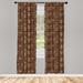 East Urban Home Folk Art Semi-Sheer Rod Pocket Curtain Panels Polyester | 84 H in | Wayfair 1E883460512D46529C169D26A0E18DBF