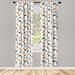 East Urban Home Dog Semi-Sheer Rod Pocket Curtain Panels Polyester | 95 H in | Wayfair 79427B0E12E040A6A10797078065A8DC