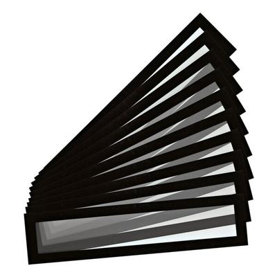 10er-Set Magnetrahmen/Inforahmen »Magneto Solo Pro« für Überschriften A4/A3 schwarz, Tarifold, 31.7x7.5 cm