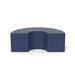 Palmieri Bloom Novelty Soft Seating in Blue | 16.73 H x 47.64 W x 24.61 D in | Wayfair BL-3-CB-308