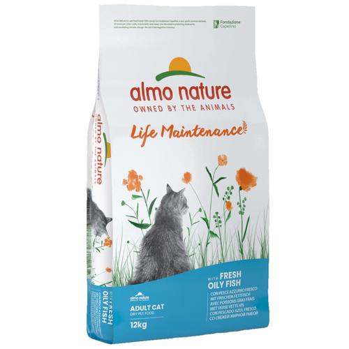 12 kg Almo Nature Holistic Katzentrockenfutter mit Fettfisch & Reis